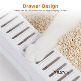 Cat Litter: Foldable Fully Enclosed Hooded Cat Litter Box Self-Cleaning Kitty Toilet w Tray