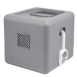 Cat Litter: Foldable Fully Enclosed Hooded Cat Litter Box Self-Cleaning Kitty Toilet w Tray