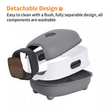 Cat Litter: Large Capacity Enclosed Cat Litter Box with Hood and Scoop, Leak-Proof Design