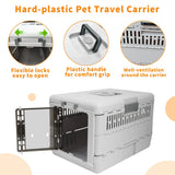 Cat Carriers & Crates: Portable Cat Travel Carrier Collapsible Plastic Kitten Pet Carry Crate