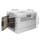 Cat Carriers & Crates: Portable Cat Travel Carrier Collapsible Plastic Kitten Pet Carry Crate