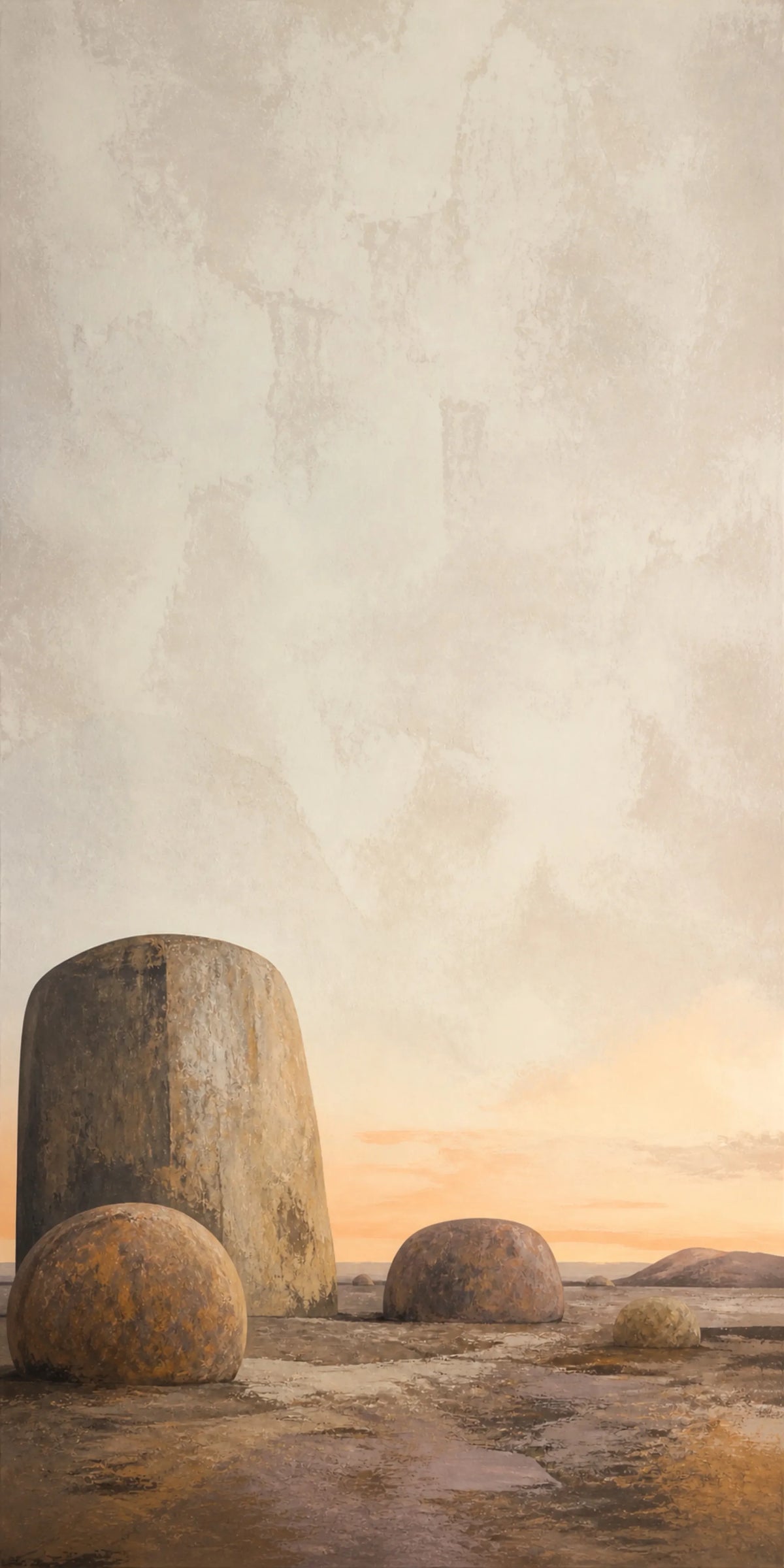 Stone and Sky Stretched Canvas Wall Art - Portrait - 60W x 80H cm