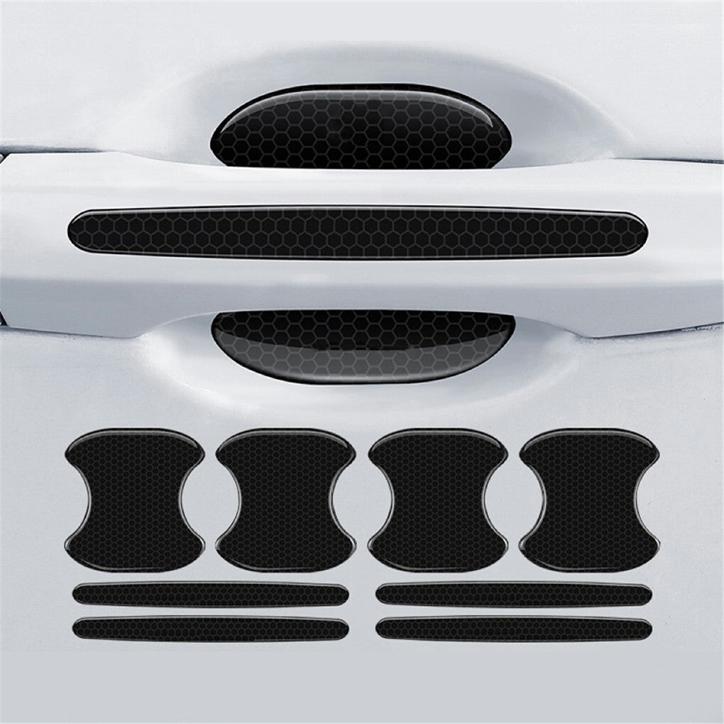 Car Mounts: FIN 8PCS Universal Car Door Handle Cup Protector Anti-Scratches Cover Guard Film