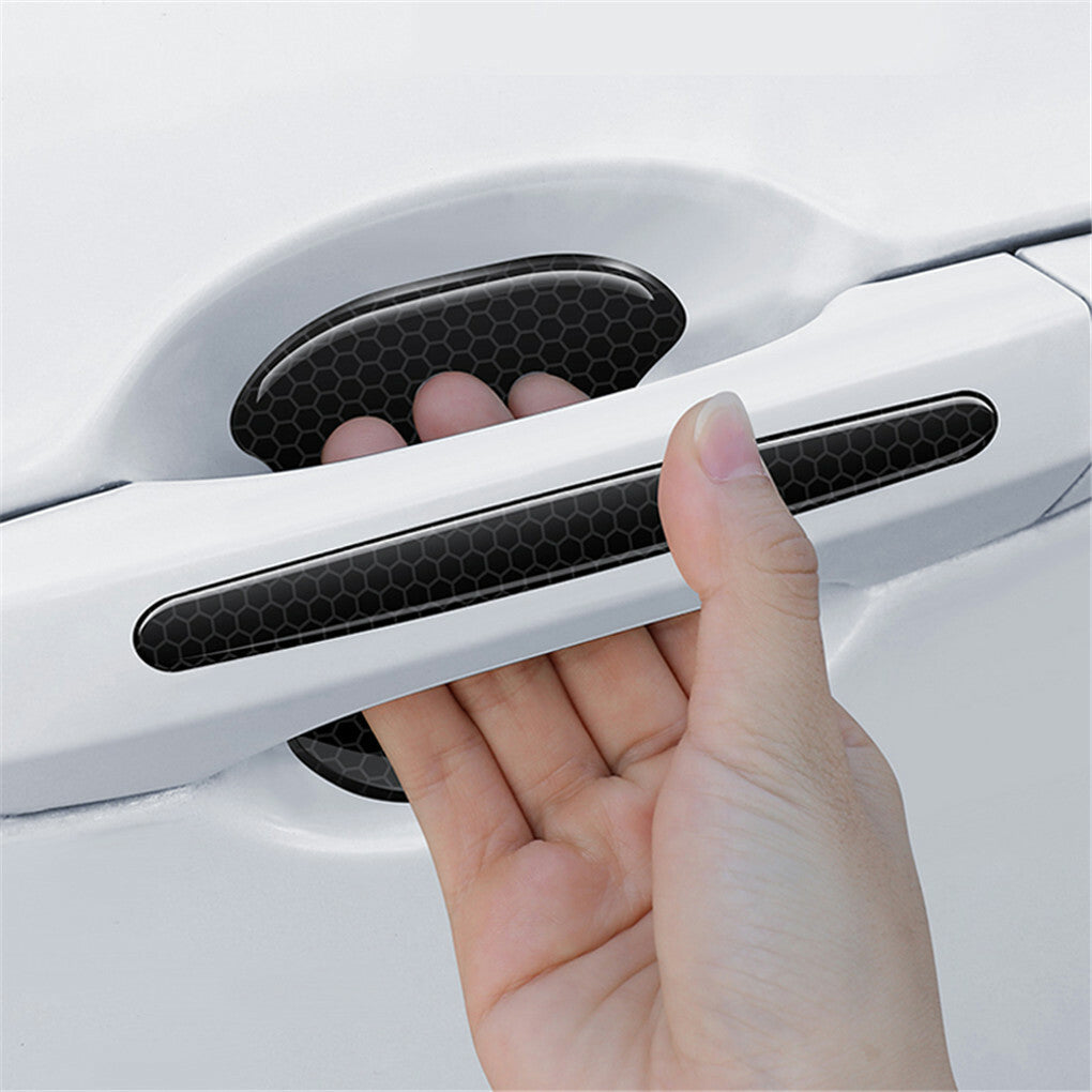 Car Mounts: FIN 8PCS Universal Car Door Handle Cup Protector Anti-Scratches Cover Guard Film