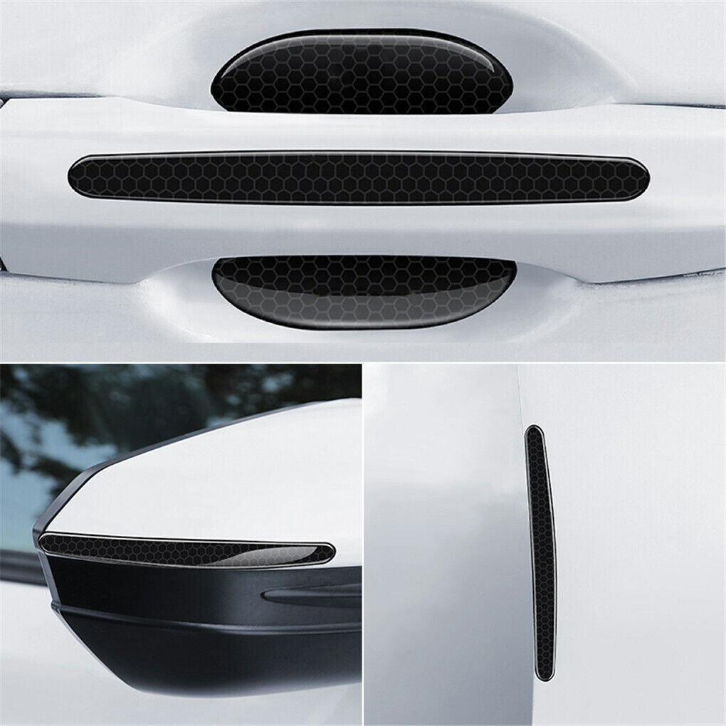 Car Mounts: FIN 8PCS Universal Car Door Handle Cup Protector Anti-Scratches Cover Guard Film