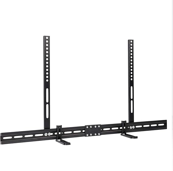 Screens & Stands: Universal Adjustable TV Soundbar Bracket Soundbar Mount Holder Wall 2Way Install
