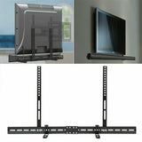Screens & Stands: Universal Adjustable TV Soundbar Bracket Soundbar Mount Holder Wall 2Way Install