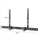 Screens & Stands: Universal Adjustable TV Soundbar Bracket Soundbar Mount Holder Wall 2Way Install