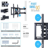 TVs & Accessories: Tilt & Swivel Dual Arms TV Mount Cantilever Wall Bracket 40 46 50 55 56" LCD LED