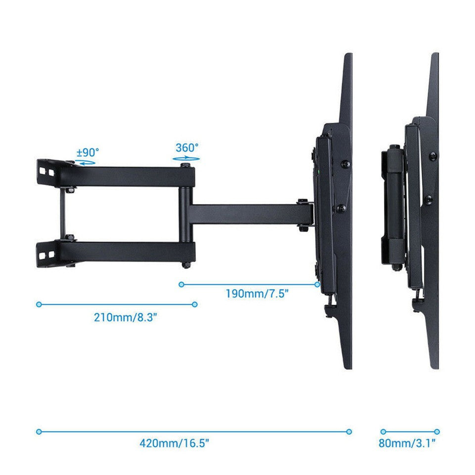 TVs & Accessories: Tilt & Swivel Dual Arms TV Mount Cantilever Wall Bracket 40 46 50 55 56" LCD LED