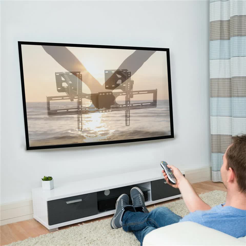 32-65" Large Extendable Strong TV Mount Wall Bracket For Most Corner Wall Angle