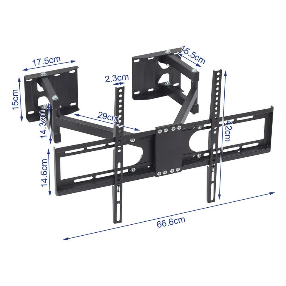 32-65" Large Extendable Strong TV Mount Wall Bracket For Most Corner Wall Angle