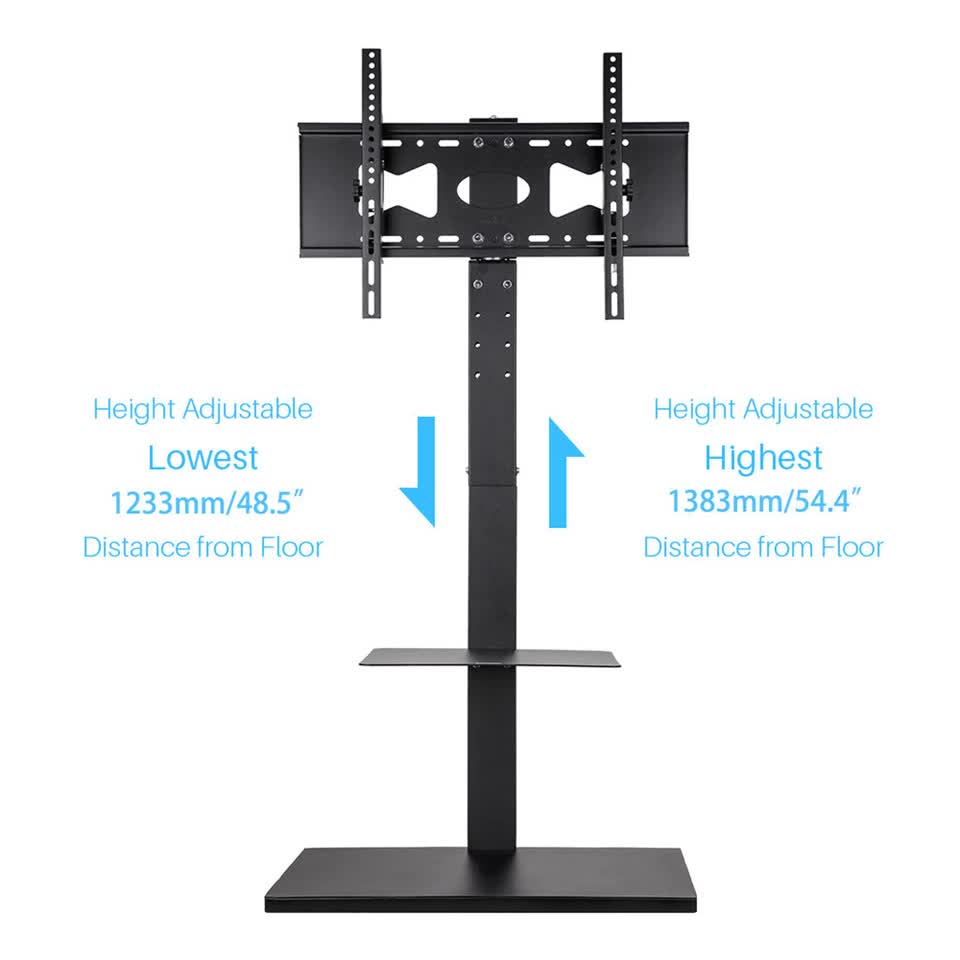 Heavy Duty Swivel Floor TV Stand Tall Corner TV Mount Stand for 32-70" LCD LED