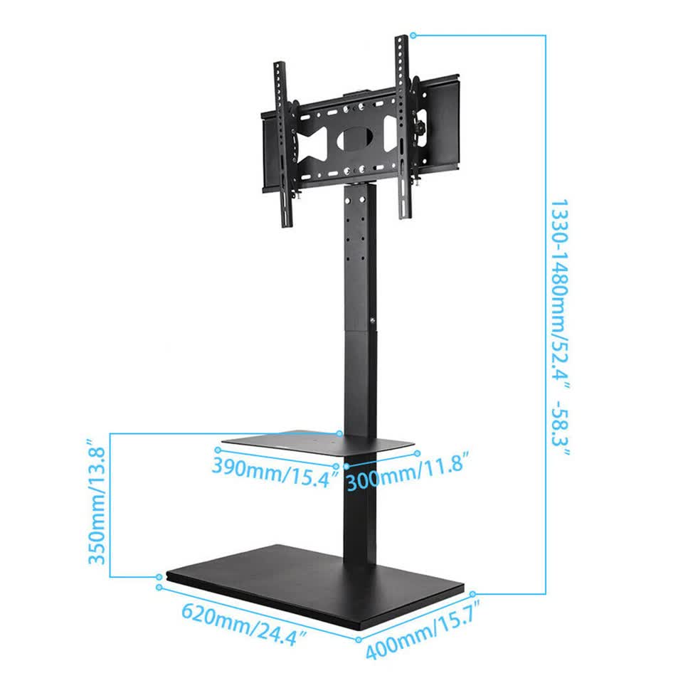 Heavy Duty Swivel Floor TV Stand Tall Corner TV Mount Stand for 32-70" LCD LED