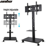 Screens & Stands: Home Theatre/ School Display Stand Mobile Tv Trolley Floor Stand Bracket 32-70"