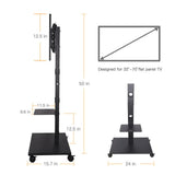 Screens & Stands: Home Theatre/ School Display Stand Mobile Tv Trolley Floor Stand Bracket 32-70"