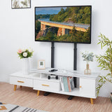 Screens & Stands: Double Pole Adjustable Tv Cart Floor Stand Mount For 32 to 65Inch