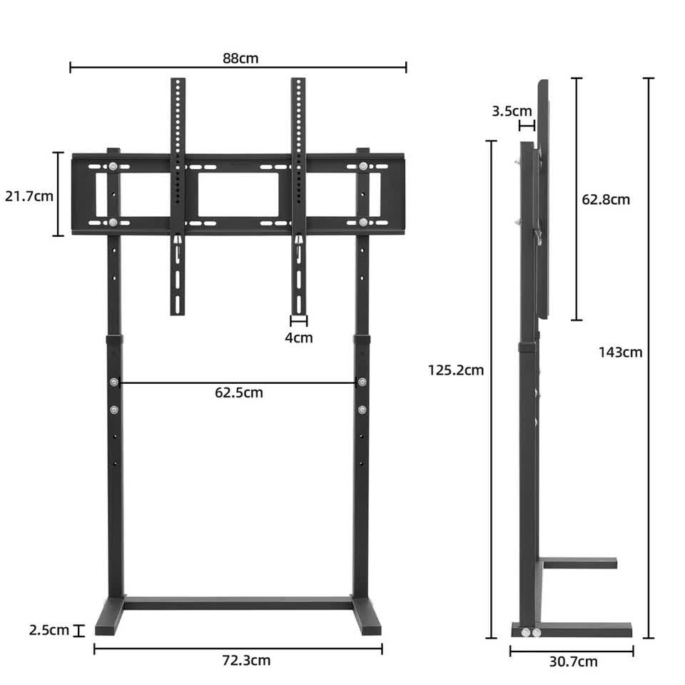 Screens & Stands: Free Standing Tv Mount Stand Bracket For 32 to 100" Screens