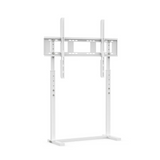 Screens & Stands: White Adjustable Free Standing TV Stand with Cable Management for TVs Size 32-100inch