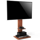 TVs & Accessories: 32"-65" Tv Floor Stand Adjustable Corner Tv Mount Bracket With Sturdy Wood Base