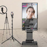 Screens & Stands: Heavy Duty Tv Floor Stand On Wheels 32''-65'' Rolling Tv Cart Height Adjustable