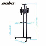 TVs & Accessories: 32-70" Rolling Tv Stand Mount W Dvd Storage Top Shelf Tv Bracket Trolley Casters