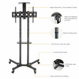 TVs & Accessories: 32-70" Rolling Tv Stand Mount W Dvd Storage Top Shelf Tv Bracket Trolley Casters