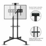 TVs & Accessories: 32-70" Rolling Tv Stand Mount W Dvd Storage Top Shelf Tv Bracket Trolley Casters