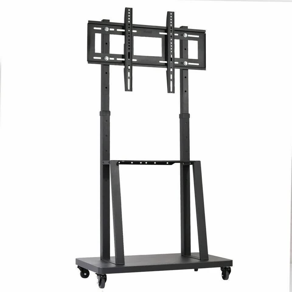 TVs & Accessories: Floor Tv Mount Stand Bracket Rolling For 32"-80" Screens Vesa 600X400 Hold 65Kg