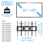 TVs & Accessories: 100" Heavy Duty Floor TV Stand TV Cart Trolley Height Adjustable Mount Bracket