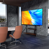 TVs & Accessories: Reinforced Metal 65-100" Tv Floor Stand 2 Tier Shelf Tv Mount Adjustable Height
