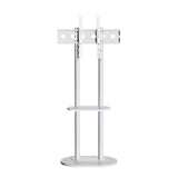 Screens & Stands: 38-75" Heavy Duty Floor Tv Stand W/ Marble Shelf Adjustable Height Mount Bracket