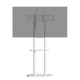Screens & Stands: 38-75" Heavy Duty Floor Tv Stand W/ Marble Shelf Adjustable Height Mount Bracket