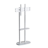 Screens & Stands: 38-75" Heavy Duty Floor Tv Stand W/ Marble Shelf Adjustable Height Mount Bracket