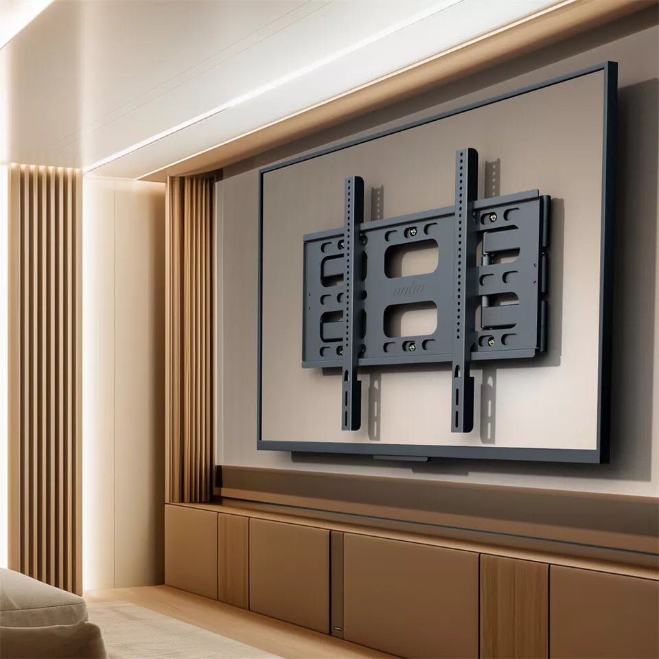 Screens & Stands: Black Heavy-Duty Swivel TV Wall Mount With Articulating Arm Support