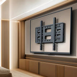 Screens & Stands: Black Heavy-Duty Swivel TV Wall Mount With Articulating Arm Support