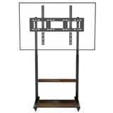 Screens & Stands: Adjustable Rolling TV Stand for 40 to 86 Inch Screens with Shelves