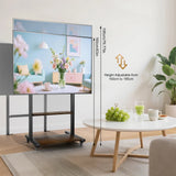 Screens & Stands: Adjustable Rolling TV Stand for 40 to 86 Inch Screens with Shelves