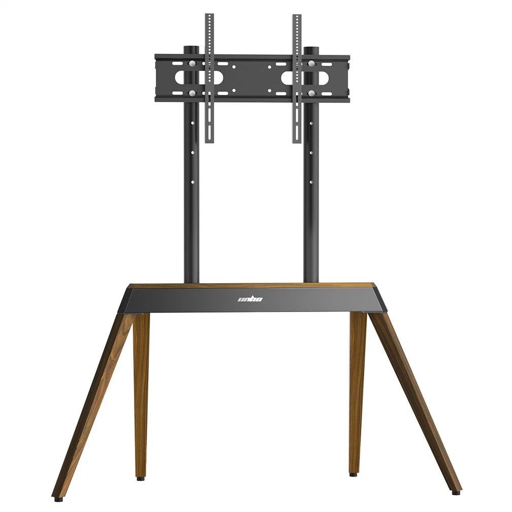 Screens & Stands: 40-86 Inch Large Modern TV Floor Stand Mount - Height Adjustable LED LCD OLED Display Bracket with Trapezoidal Frame
