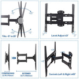 TVs & Accessories: Wall Mount Bracket for 26 - 55 Inch SONY PANASONIC HISENSE KOGAN TCL LCD LED TV
