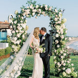 Garden Beds & Planters: Rustproof Metal Garden Patio Arch Rose Arbour Archway Climbing Plant Trellis AU