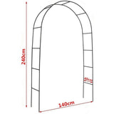Garden Beds & Planters: Rustproof Metal Garden Patio Arch Rose Arbour Archway Climbing Plant Trellis AU