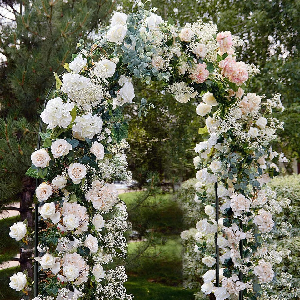 Garden Beds & Planters: Rustproof Metal Garden Patio Arch Rose Arbour Archway Climbing Plant Trellis AU