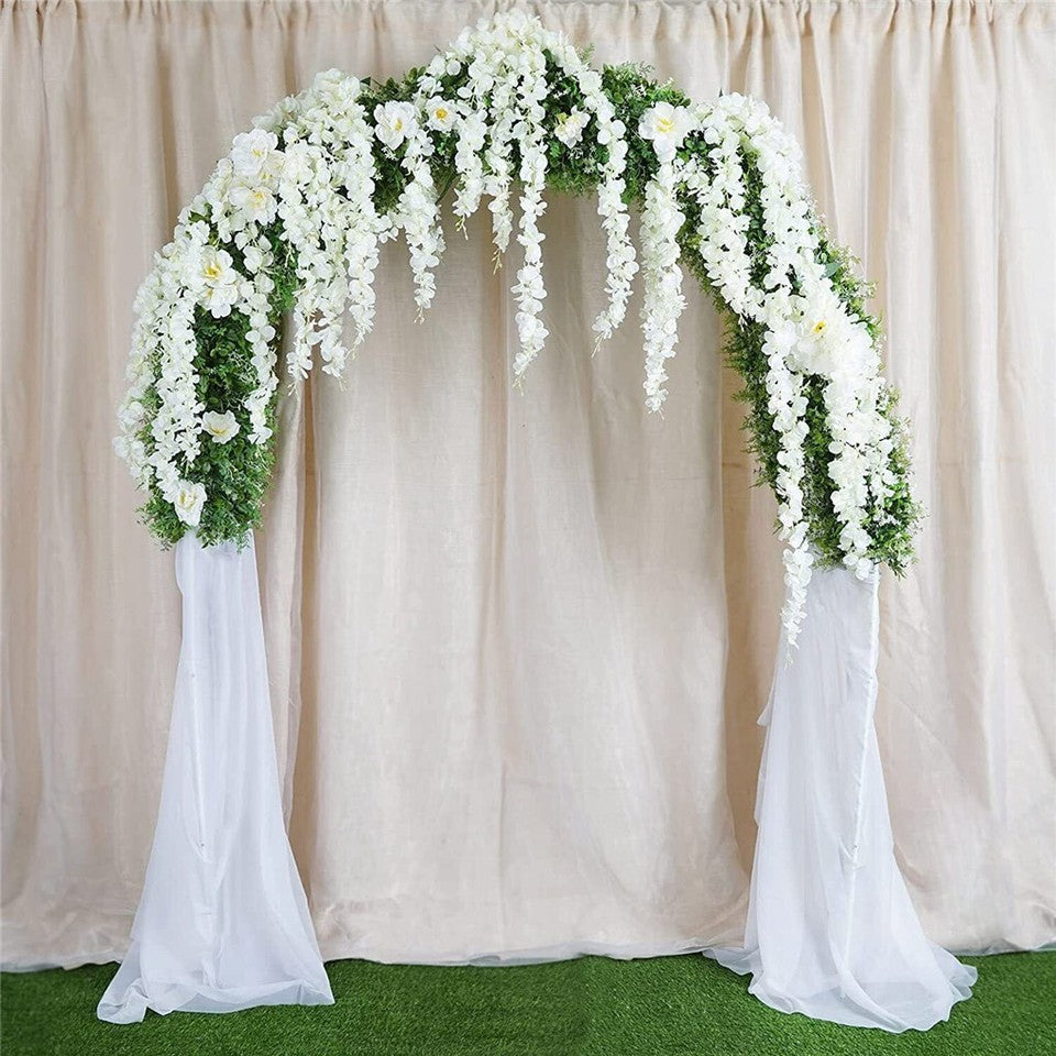 Garden Beds & Planters: Rustproof Metal Garden Patio Arch Rose Arbour Archway Climbing Plant Trellis AU