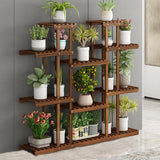 Garden Beds & Planters: Large Wood Plant Stand Shelf