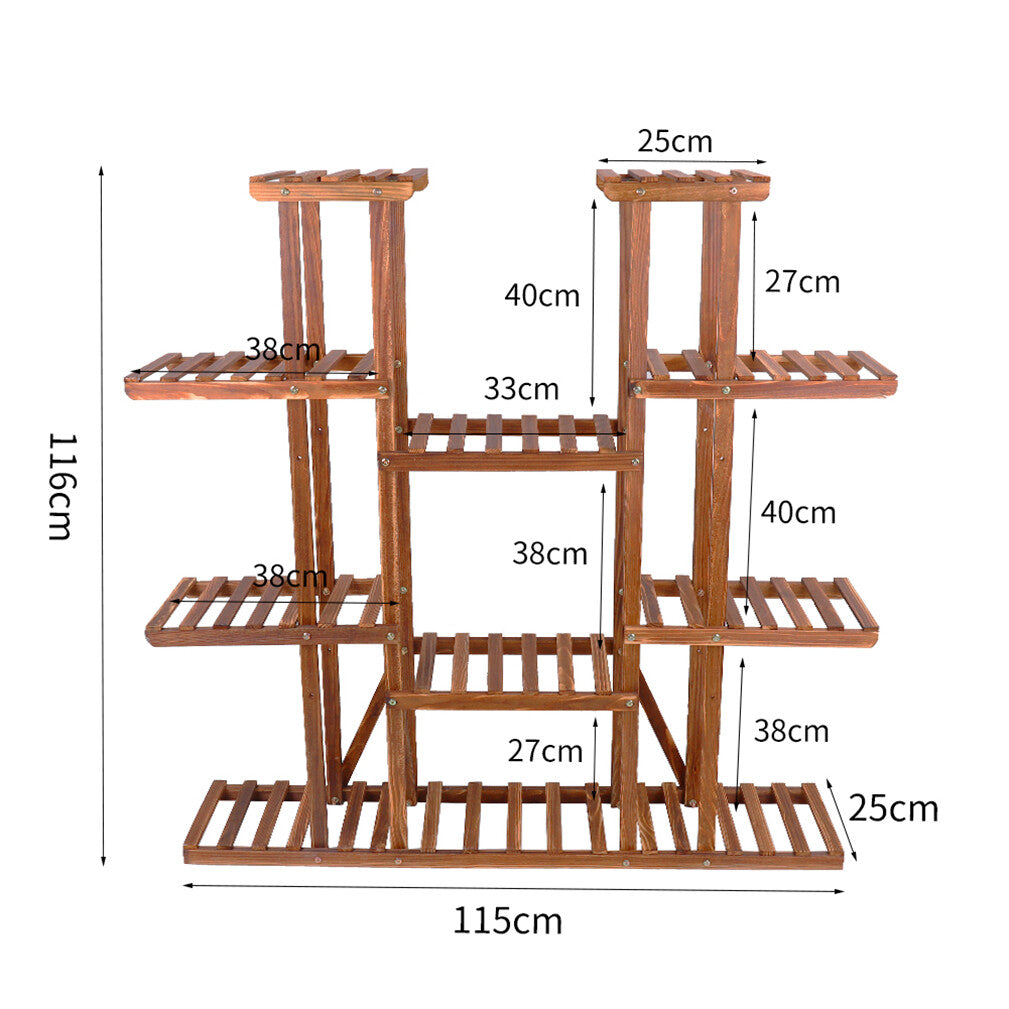 Garden Beds & Planters: Large Wood Plant Stand Shelf