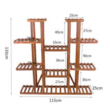 Garden Beds & Planters: Large Wood Plant Stand Shelf