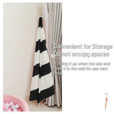 Tents: Kids Teepee Tent Black and White Stripe Children Play House for Indoor & Garden