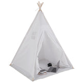 Tents: Xxl Kids Play Teepee Tent Indoor Boho Tent Foldable Tipi With Window/Pompom/Mat