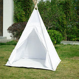 Tents: Xxl Kids Play Teepee Tent Indoor Boho Tent Foldable Tipi With Window/Pompom/Mat